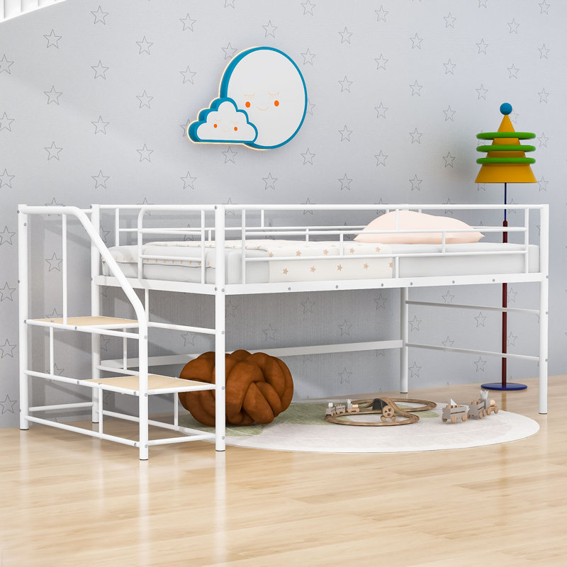 Lit mezzanine Bodell, Blanc