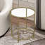 Ankrum Round Coffee Table With Glass Top