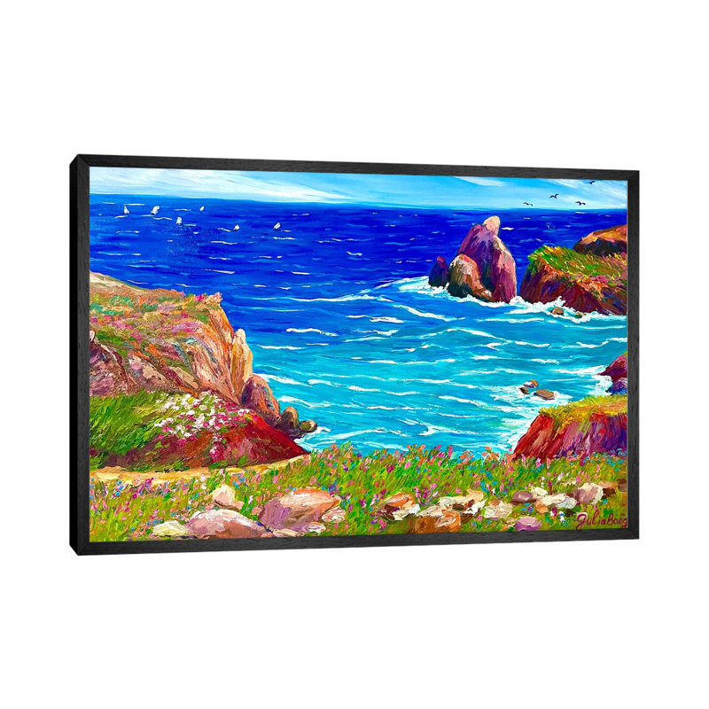 Marines 1 Piece Wall Art on Canvas, 66.04 cm H x 45.72 cm W, Black Floater Frame
