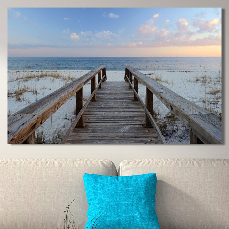 « pensacola coucher de soleil », reproduction de photo sur toile tendue, H 18 po x l 30 po