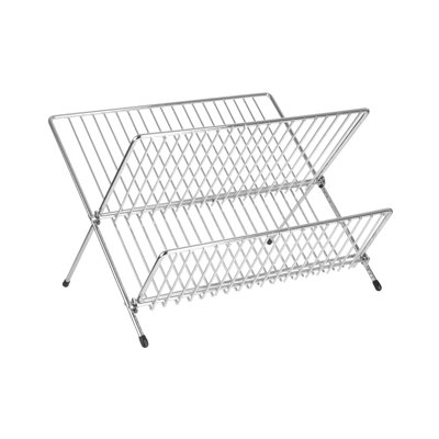 Folding Chrome Dish Rack