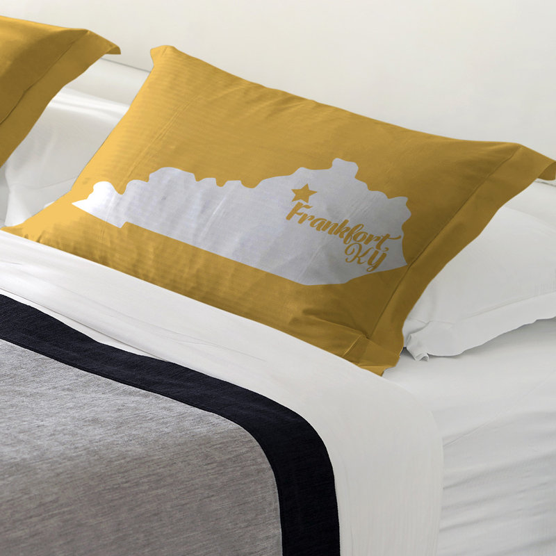 Frankfort Polyester Sham Set, King, Polyester, Yellow