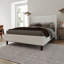 Platform Bed with Wingback Headboard-1526540976
