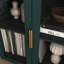 Armoire de cuisine 55 po, avec 2 tiroirs et portes en verre, buffet de salon moderne, buffet de rangement,-778364683