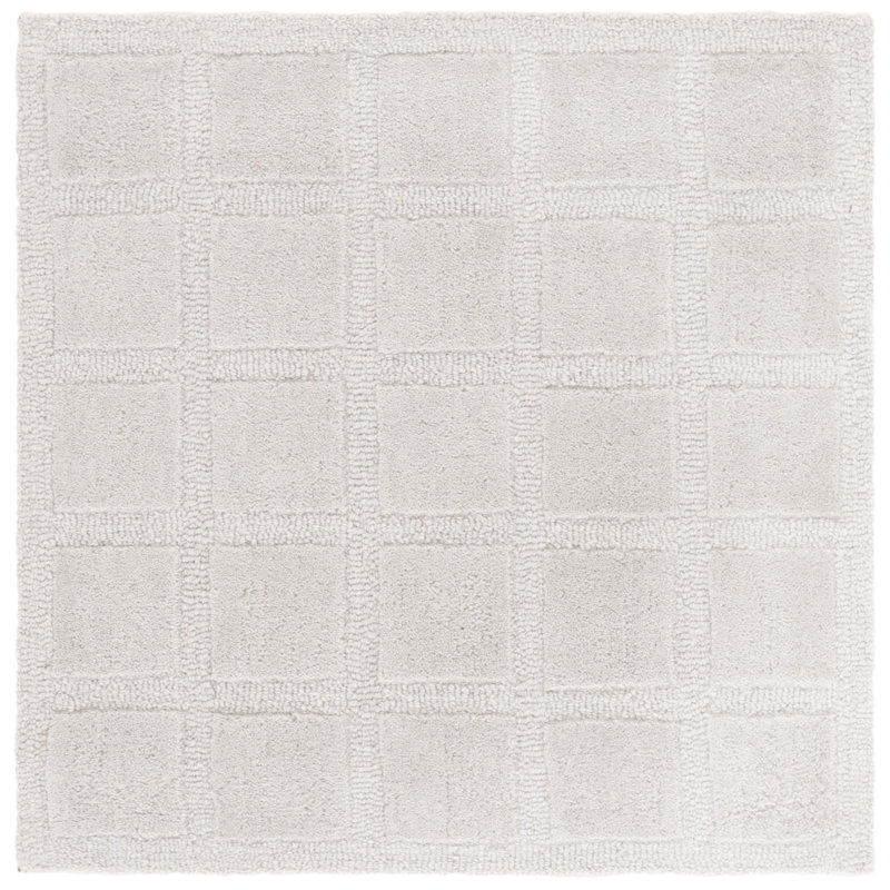 Tapis genre 501 gris clair / argenté genre, Rectangle 8 pi x 10 pi