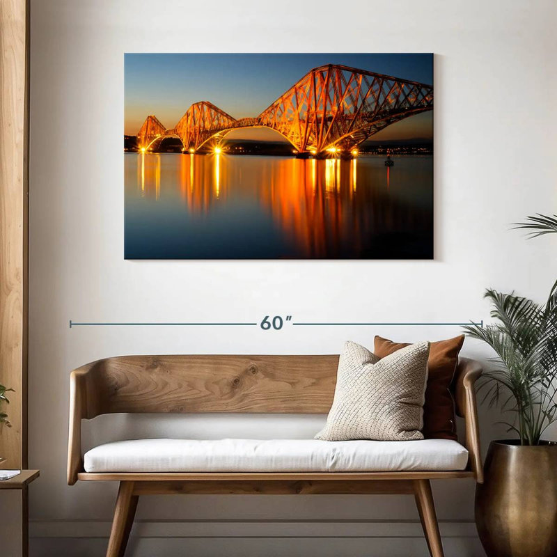 Forth Cantilever Bridge At Dawn, H 30 po x l 45 po