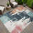Machine Washable Indoor/Outdoor Chantille ACN2347 Abstract Rug-1960403210