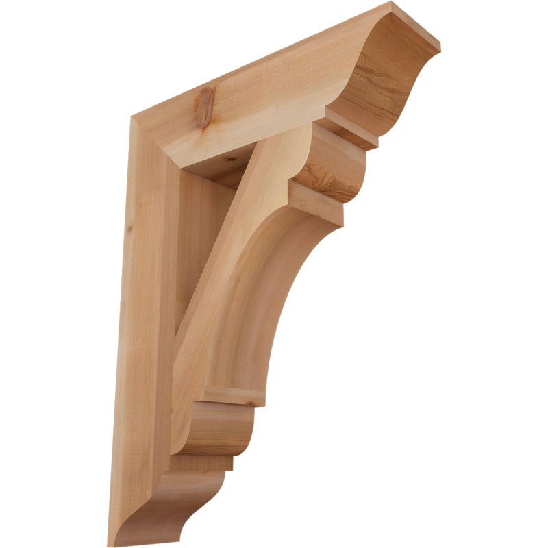 Support olympique traditionnel, H 32 po x l 5,5 po x P 24 po, Cèdre rouge de l'Ouest (lisse)