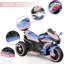 Moto d'aventure en plein air pour enfants - à trois roues à roulettes avec télécommande, plastique noir / ABS, L 42 po x l 22 po x H 25 po