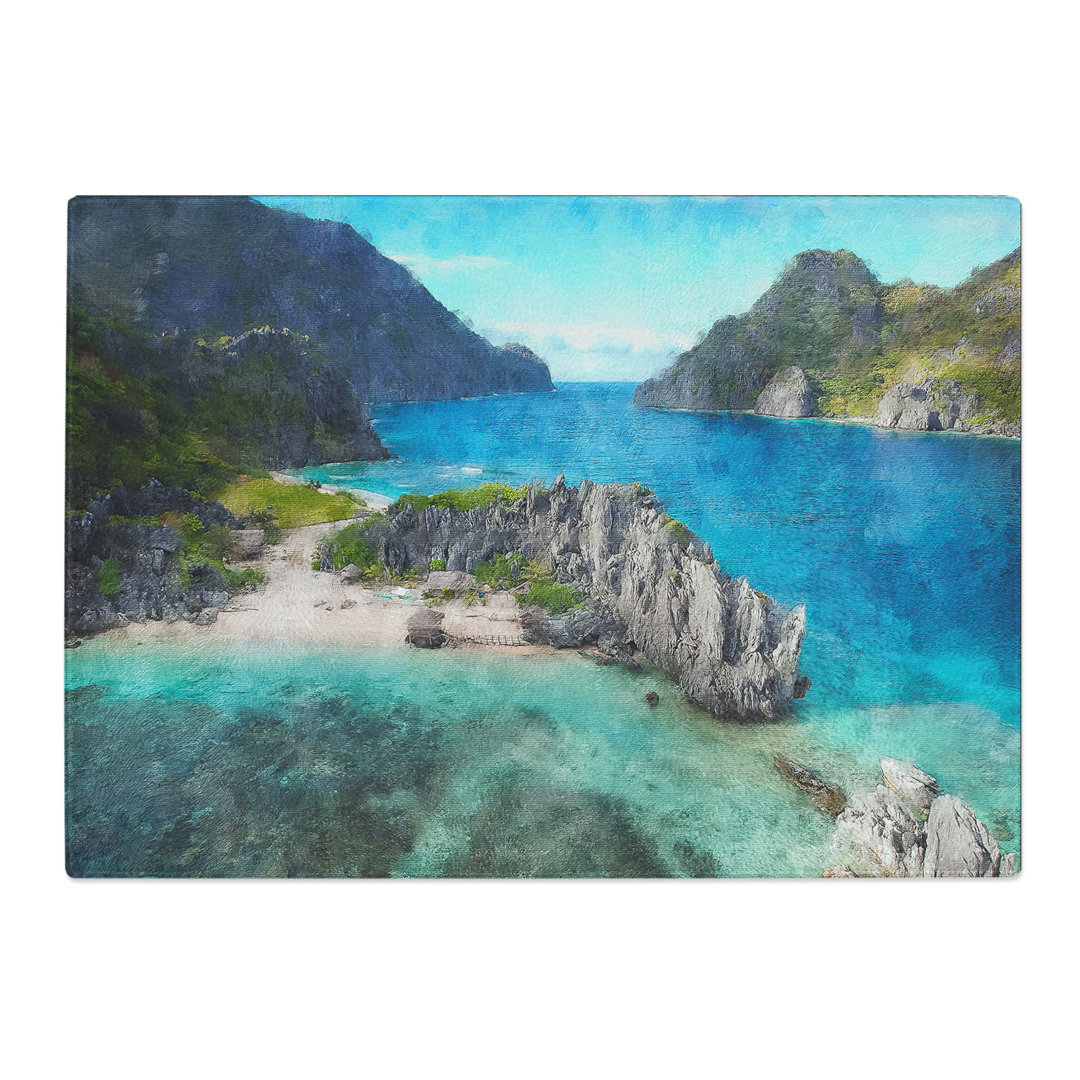 El Nido in the Philippines Painting Chopping Board