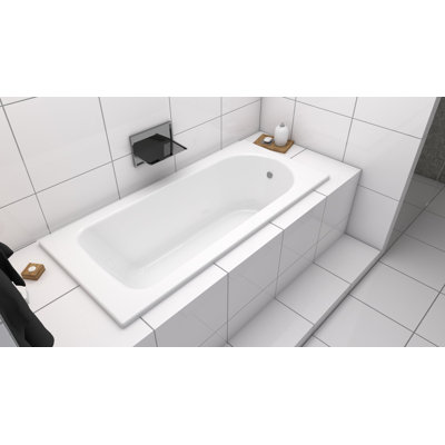 Saniform Plus 62.99'' x 29.53'' Drop-In Soaking Steel Bathtub