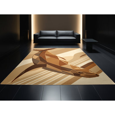 Tapis art déco lavable à la machine osckar