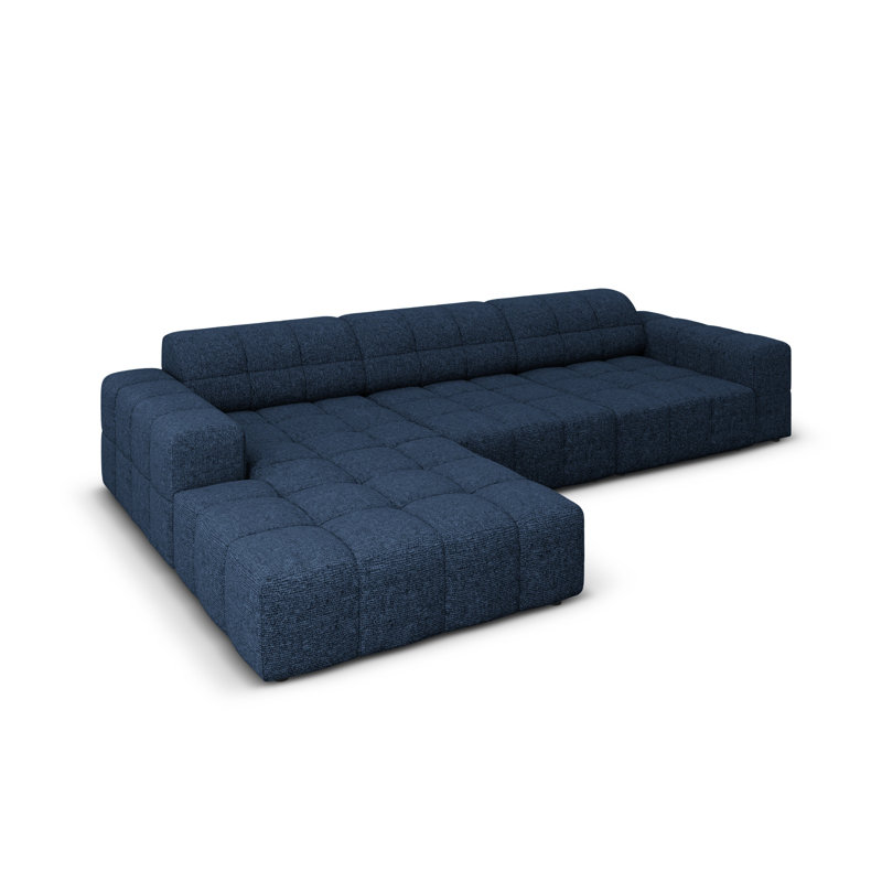 Chicago 4 Seater Corner Sofa, Left Hand Facing, Blue