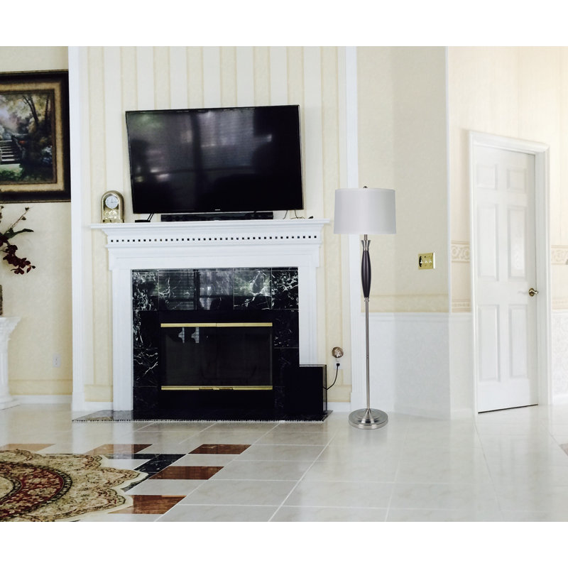 Whipkey 64'' Espresso Traditional Floor Lamp