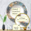 Golden Sapphire Surge I - Miroir mural en spirale MIR106043 C-95185417