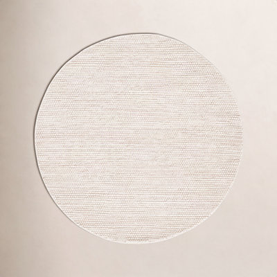 Sitte Solid Color Handmade Area Rug in Ivory