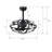 Ganessa 20'' Ceiling Fan with Light Kit-1752610900