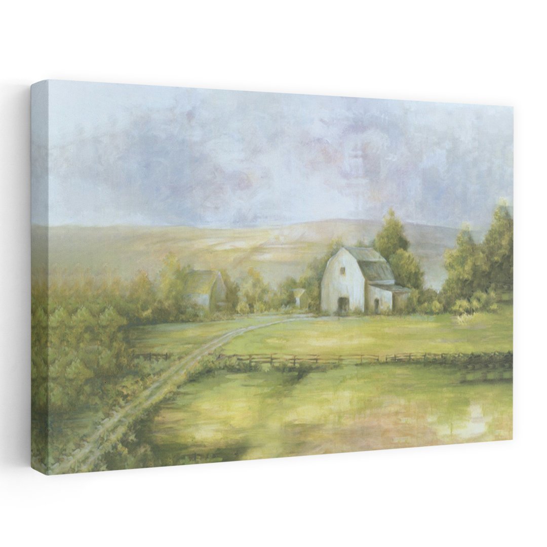 My Peaceful Place Abstract Contemporary Landscape Summer Wall Art Print