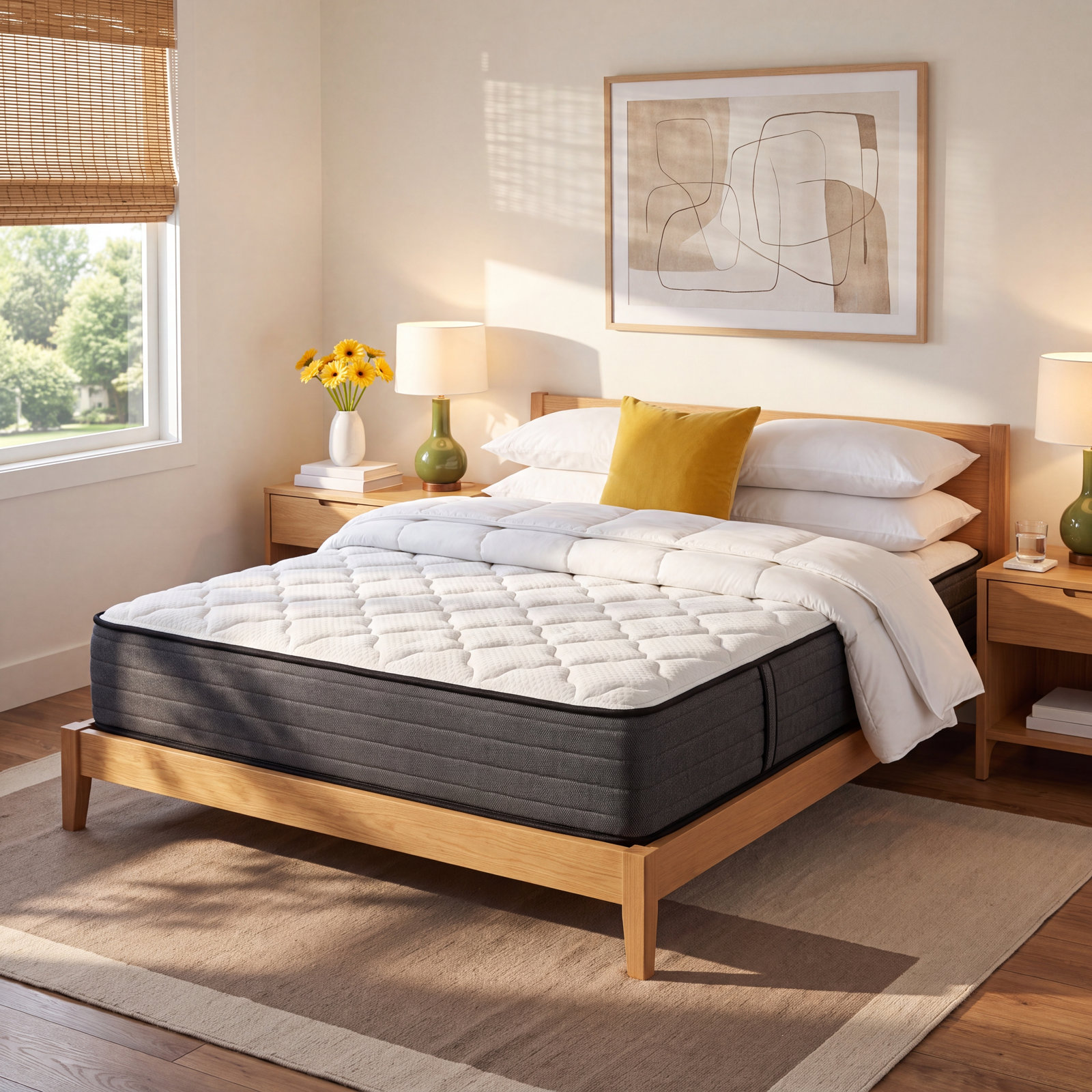 12" Medium Pillow Top Hybrid Mattress, Queen, 12''
