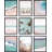" Tropical Duotone Relax/Calm Ocean Beach Waves Coastal Photography Modern Decor " 9 - Pieces-92574301-92574304