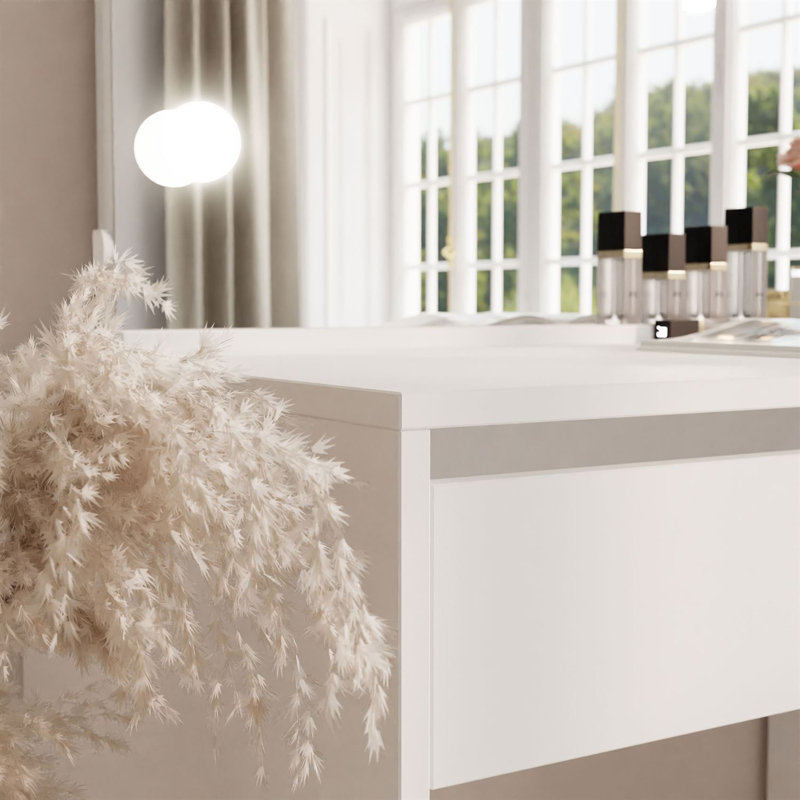 Amarys Dressing Table Matte with Mirror