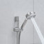 Système de douche de 10 pouces, ensembles de robinets de douche à barre coulissante, pommes de douche rondes complètes et combiné de douche à main 5 jets, robinet mural noir mat