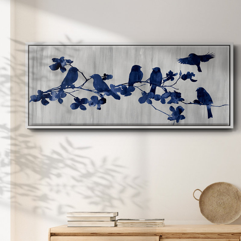 Indigo Hangout- Framed Canvas