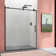 57'' - 59'' W x 75'' H Single Sliding Frameless Shower Door with Clear Glass