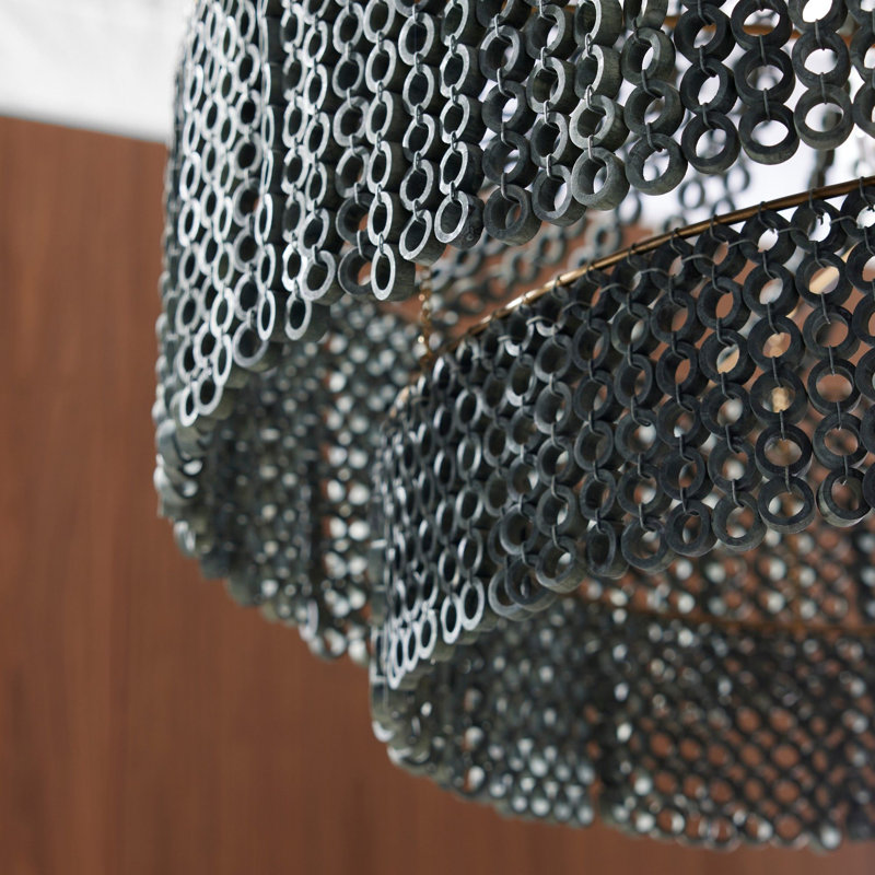 Hannie Large Chandelier, Gray Wash
