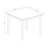 5 Piece Modern Dining Table Set Includes a Square Wooden Table and 4 Brown Faux Leather Chairs, Mahogany-52030615