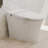 PineLn Smart Toilet Bidet Dual Flush Toilet 1/1.28 GPF,Foot Sensor Flush,Night Light,Self-Cleaning Nozzle