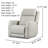 Boncraft Leather Power Swivel Glider-114766544
