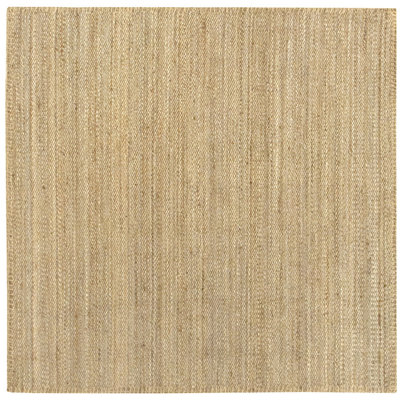 Comae Solid Colour Hand Woven Area Rug, Square 200cm
