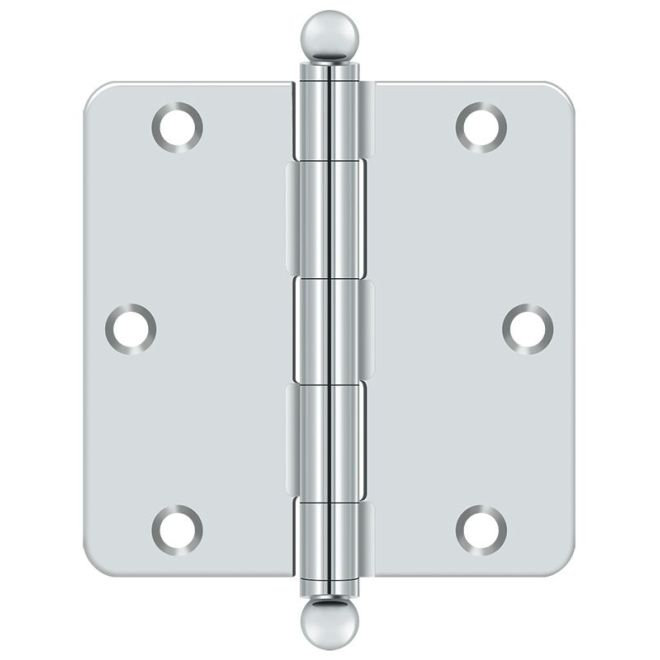 Steel Hinge, Polished Chrome
