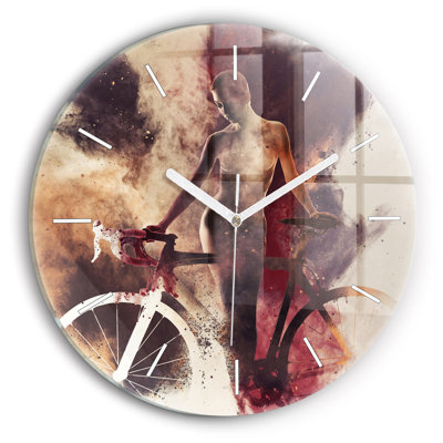 Glass Wall Clock