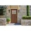 Porte d'entrée pré-suspendue en acajou non plaqué 36 "x 80" Mission par Prestige Door Mission-1212778508-1282920033