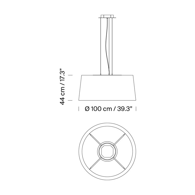 GT1500, 332.3" H x 39.3" W x 39.3" D, Green