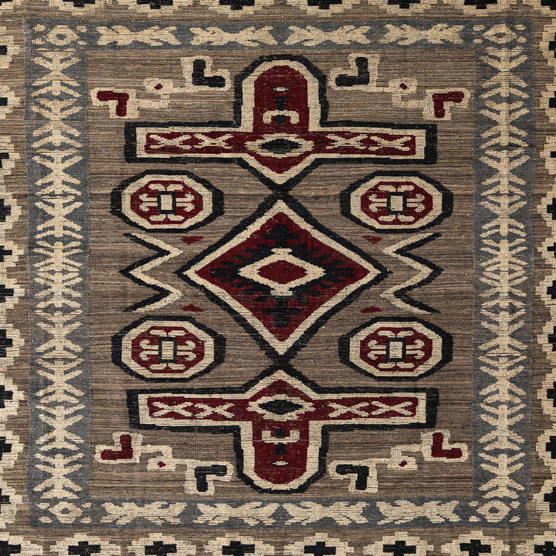 Abstract Indoor Rug, Square 8'
