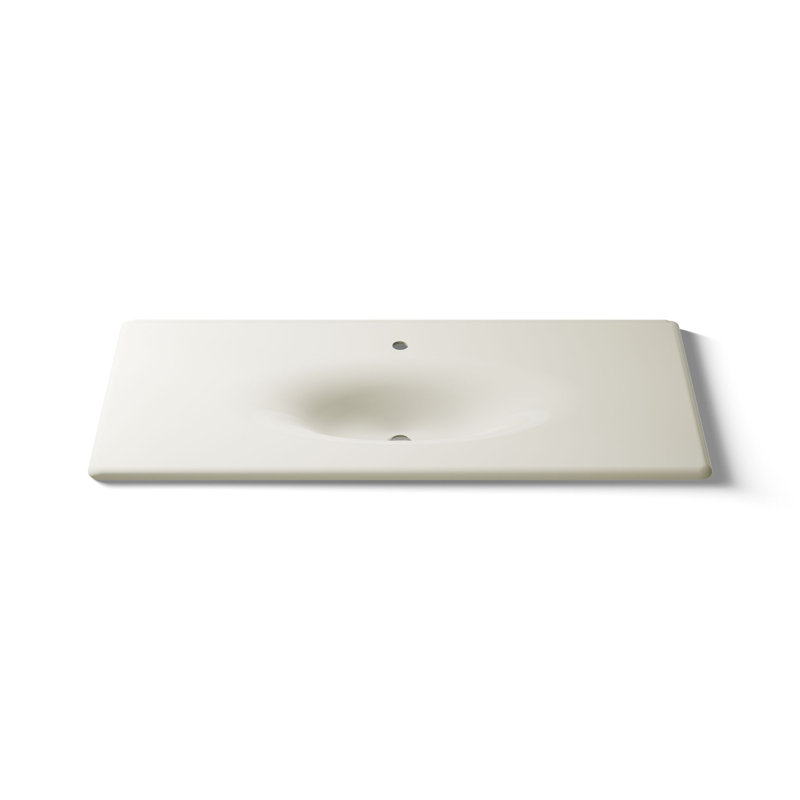 Iron Impressions® 50" Single Bathroom Vanity Top, Biscuit, Single