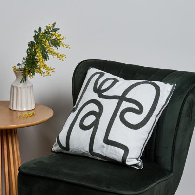 Bortola Abstract Square Euro Cushion Cover