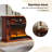47.24"H Brown Retro Carved Solid Wood Fireplace Mantel-878200457
