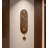 Three-dimensional dial elliptical wooden pendulum clock