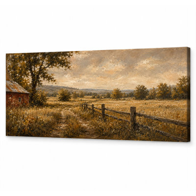 «Rustic Barn Panorama I», art mural sur toile tendue