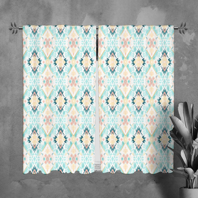 Tieghan Polyester Room Darkening Curtain Pair, L 40 po x L 61 po