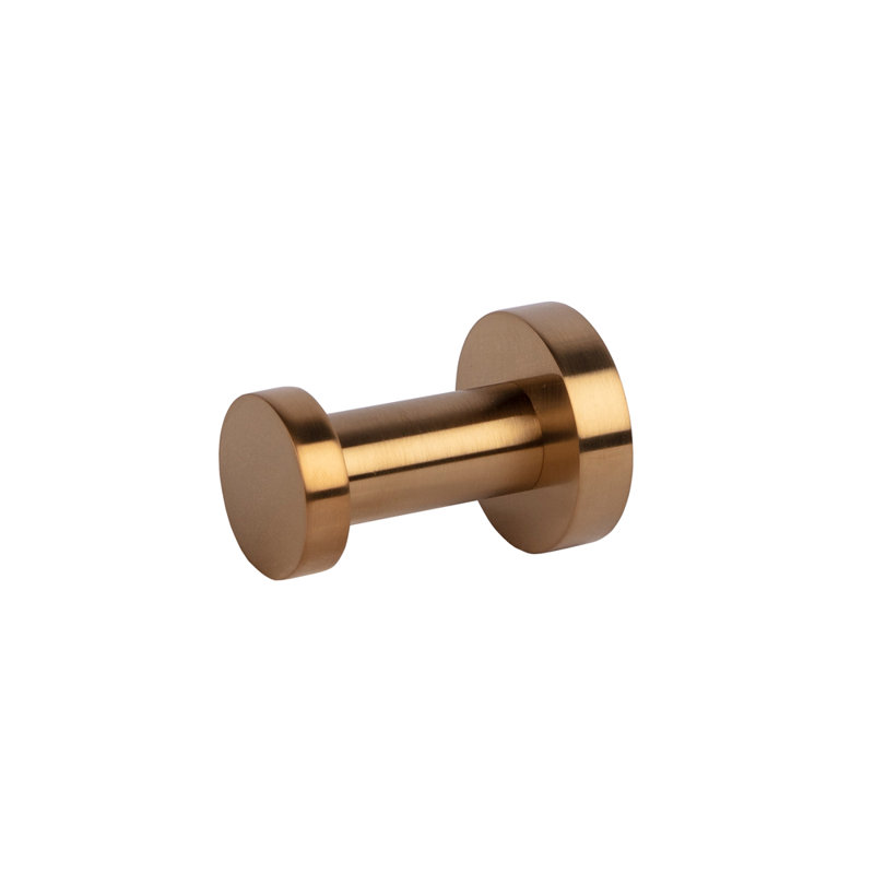 Ronda Single Robe Hook, Brushed Gold