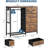 LED Fabric Dresser – 6 Drawers, Hanging Rail & Shelf, Metal Frame Wood Top Wardrobe for Bedroom-117703608