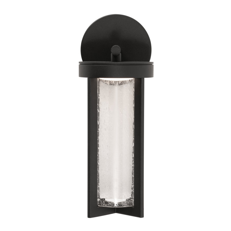 Lanterne murale d'extérieur à DEL intégrée Kenley, Noir, H 12,5 po x l 4,5 po x P 6,5 po