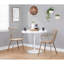 Chaise en cuivre antique et bois blanchi