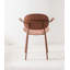 Chaise avec accoudoirs et dossier de style industriel