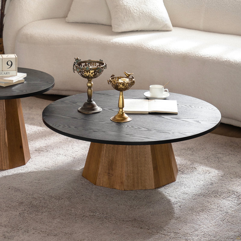 Table basse ronde en bois